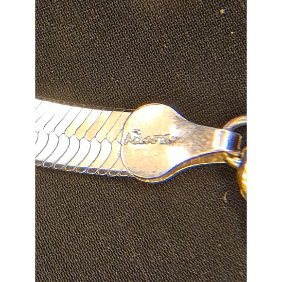 Vintage Sterling Silver .925 Italy Herringbone Chain Necklace – Unisex, 18”/20” - Picture 15 of 16